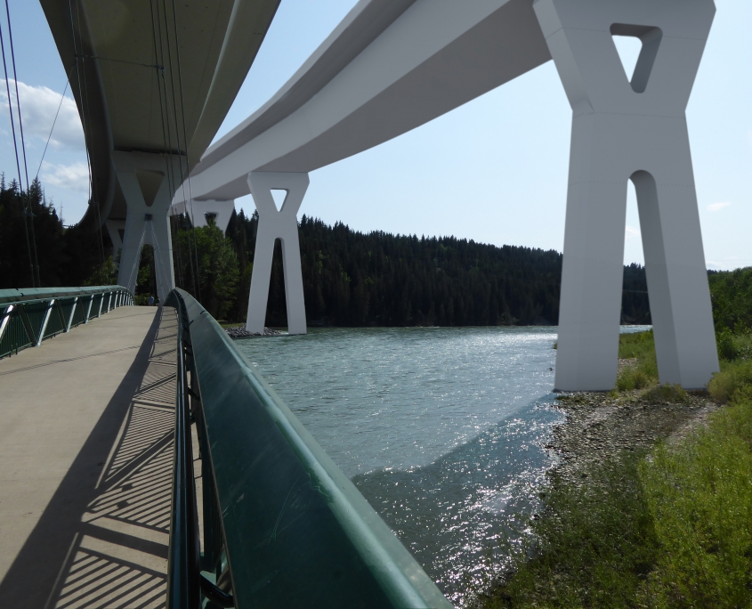 Bow River Bridge rendering - looking west
