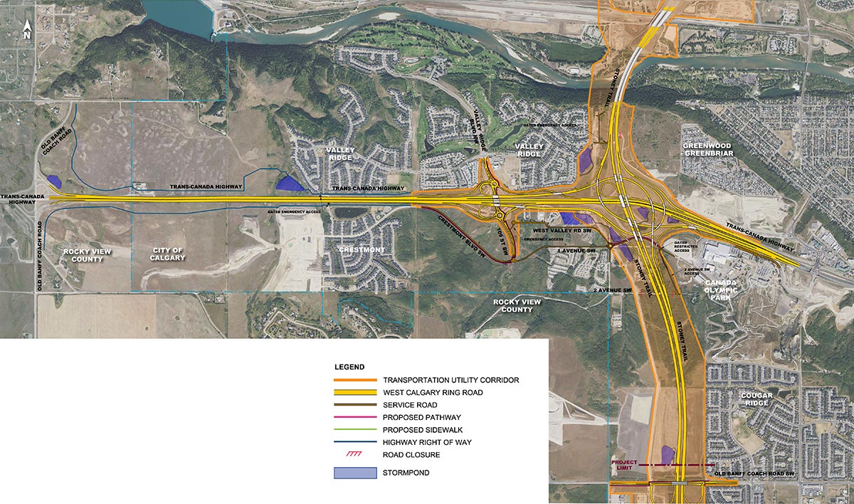 Construction West Calgary Ring Road