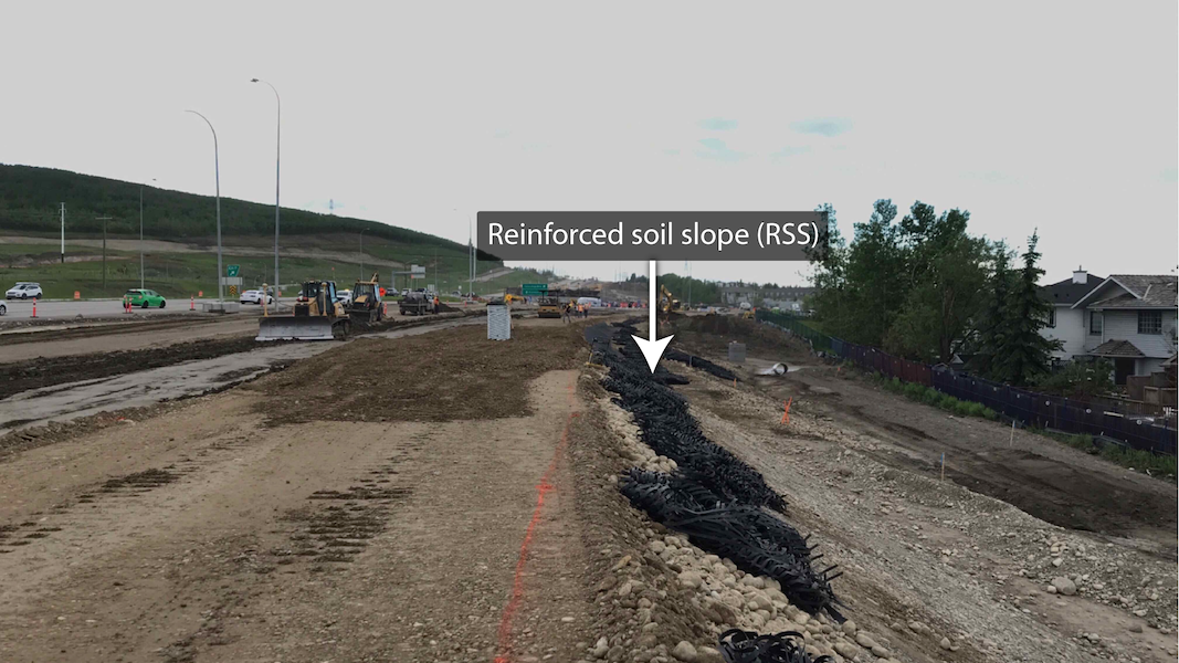 Reinforced soil slope
