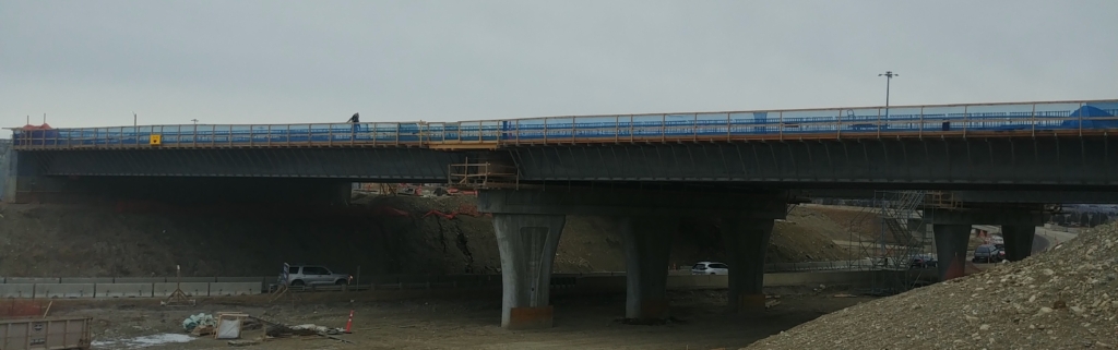 Formwork for both spans