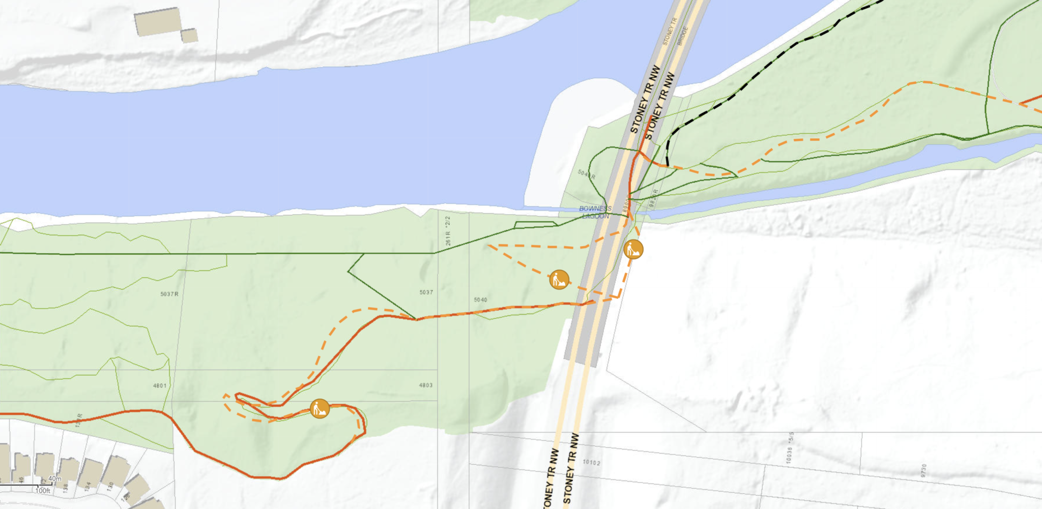 Bow River Pathway Closed to Repair Flood Damage - West Calgary Ring Road